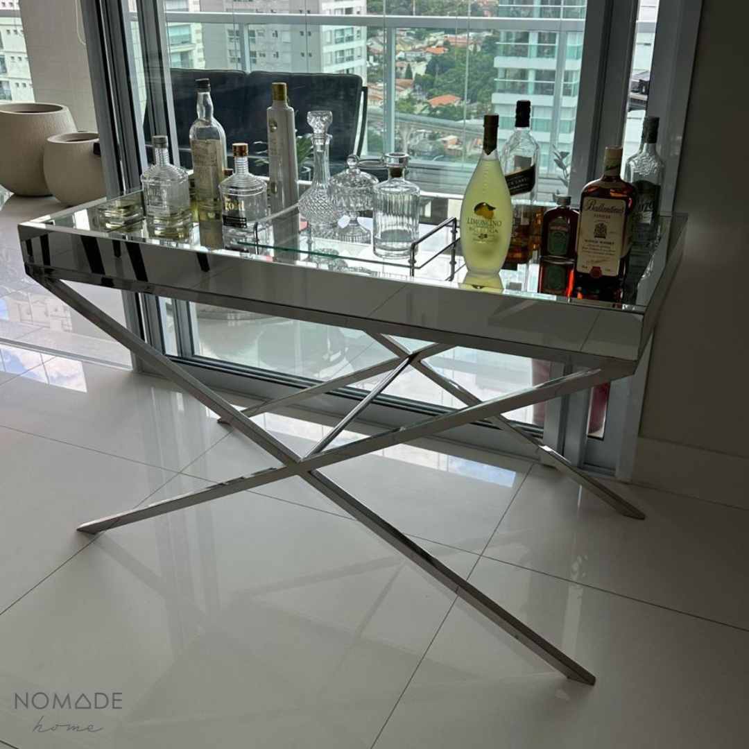 Aparador Espelhado DIY: Transforme seu Móvel Antigo com Espelhos