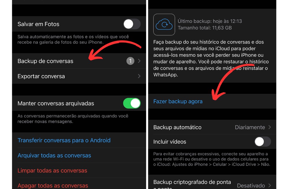 5 maneiras de fazer backup whatsapp iphone
