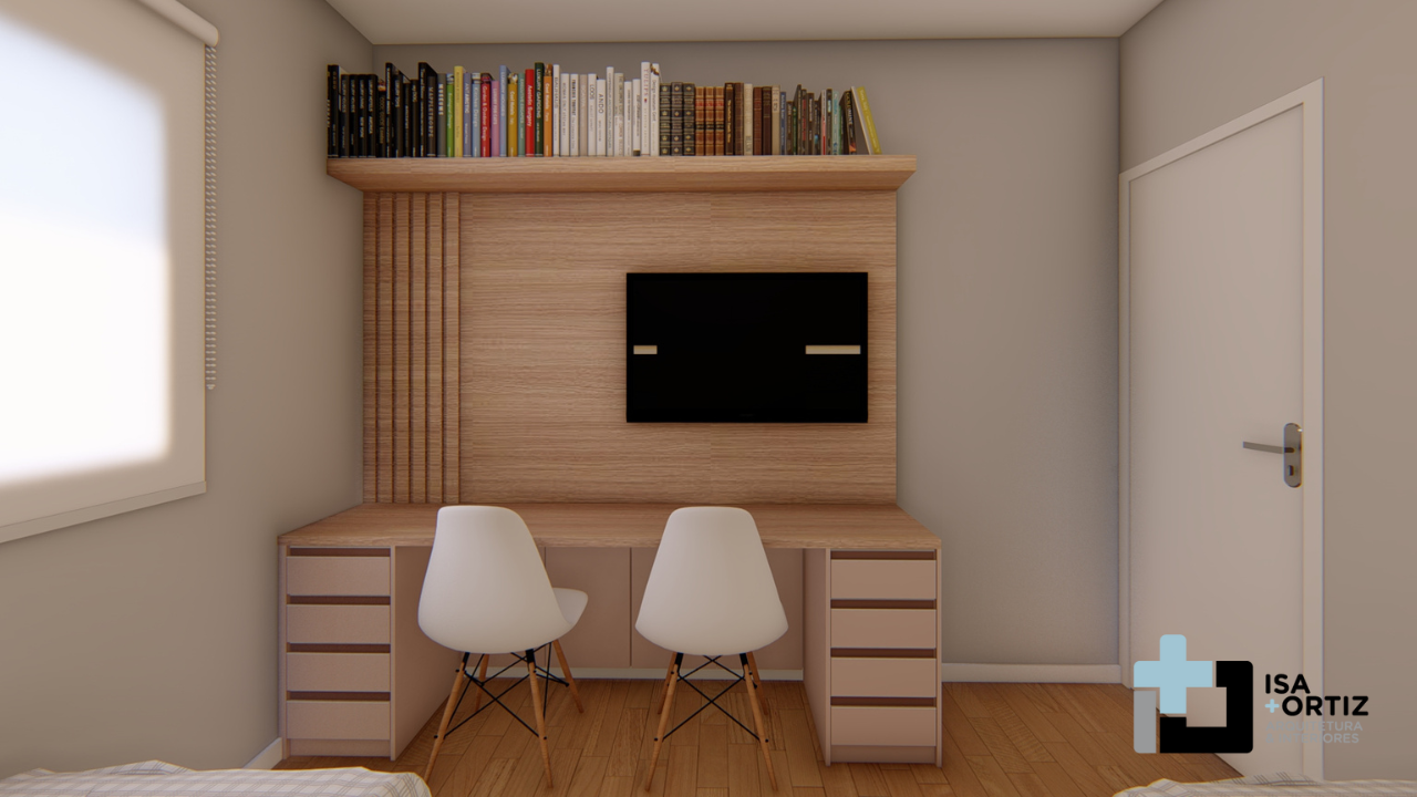 Bancadas retráteis: a solução para quartos minúsculos