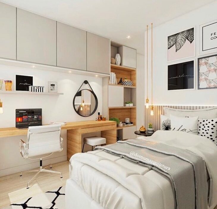 Decoração de quarto com bancada: inspirações modernas