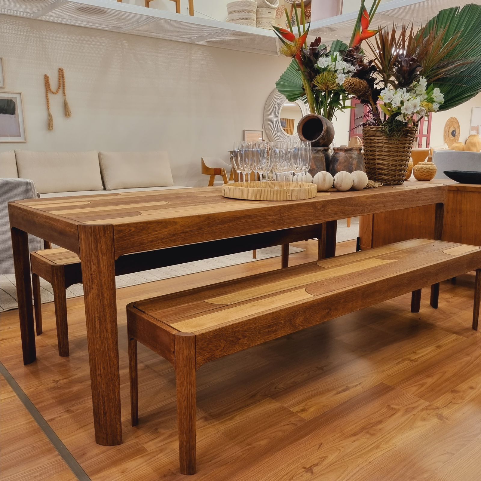 banco de madeira eucalipto