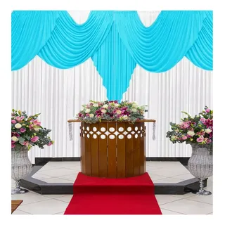 bandô de cortina para igreja 2 metros malha gel