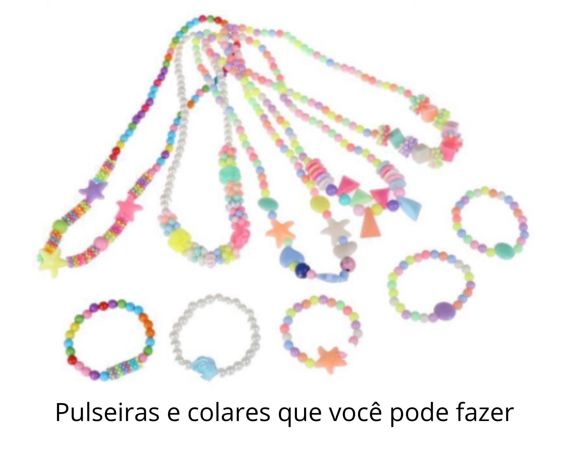 bijuterias com miçangas infantil