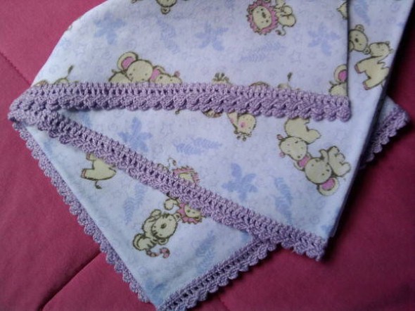 biquinho de croche em fralda