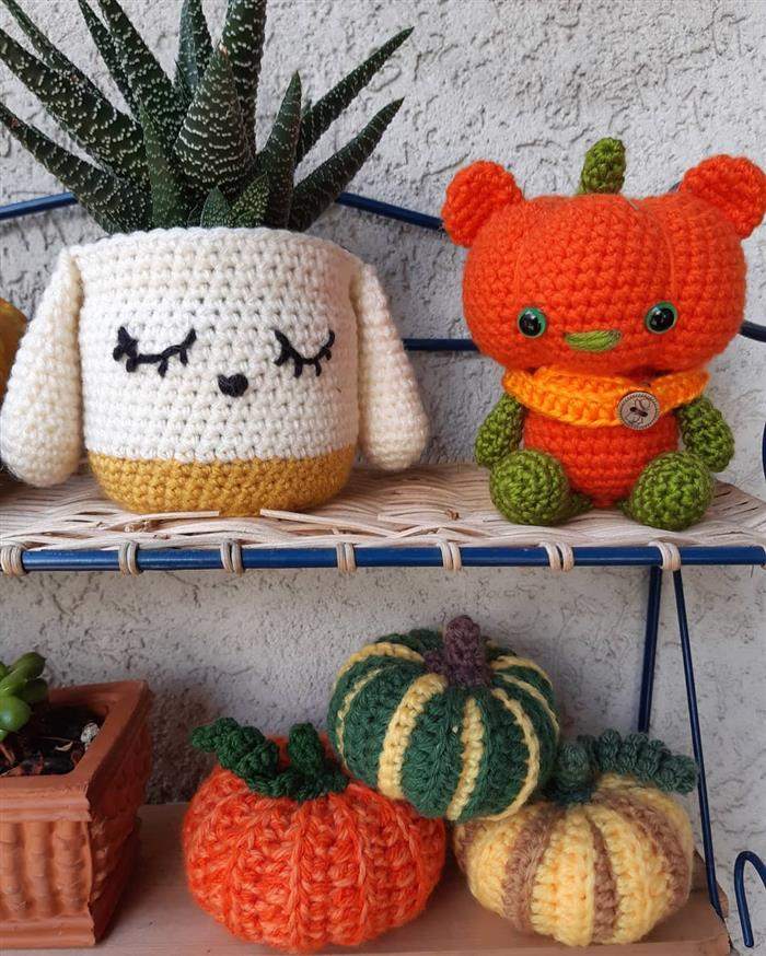 Cachepô de crochê com base de MDF: Estabilidade e estilo para suas plantas