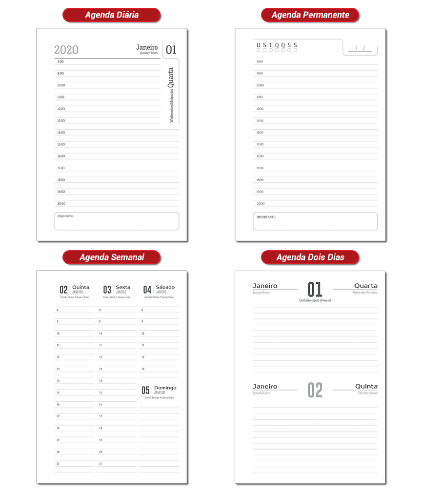 caderneta personalizada vs agenda personalizada qual escolher