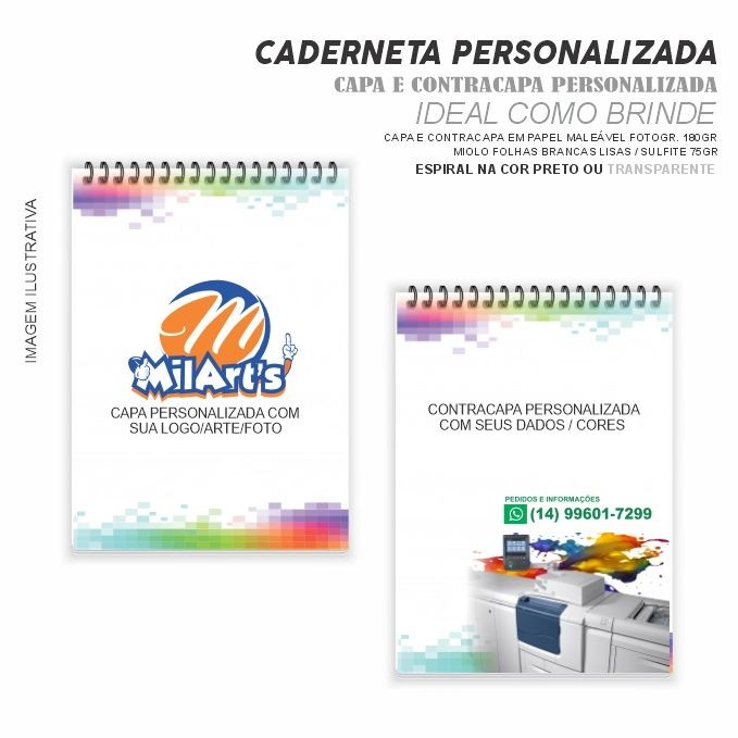 quanto custa fazer cadernetas personalizadas em atacado