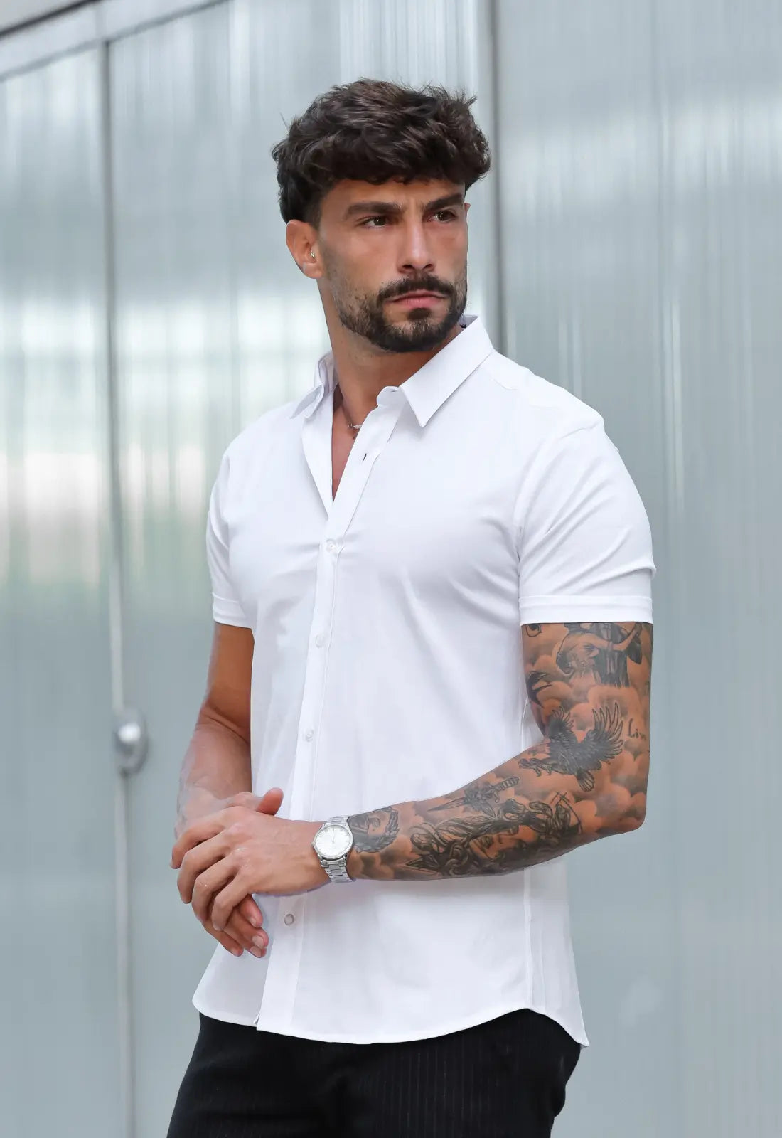 camisa masculina manga curta