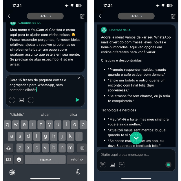 cantada para a crush
