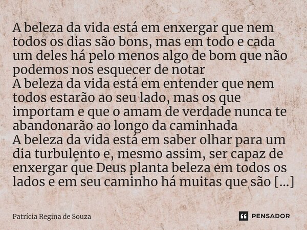 Análise da letra de Cantar a Beleza da Vida: significado e mensagem