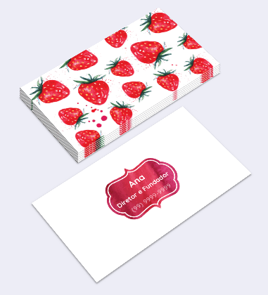 ideias criativas cartão de visita trufas