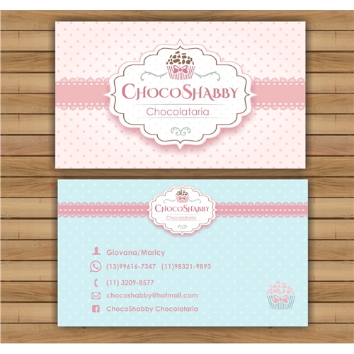 cartão de visita para trufas