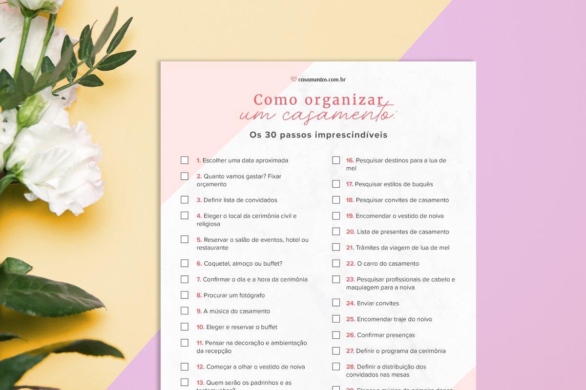coisas de casamento que começa com a letra e