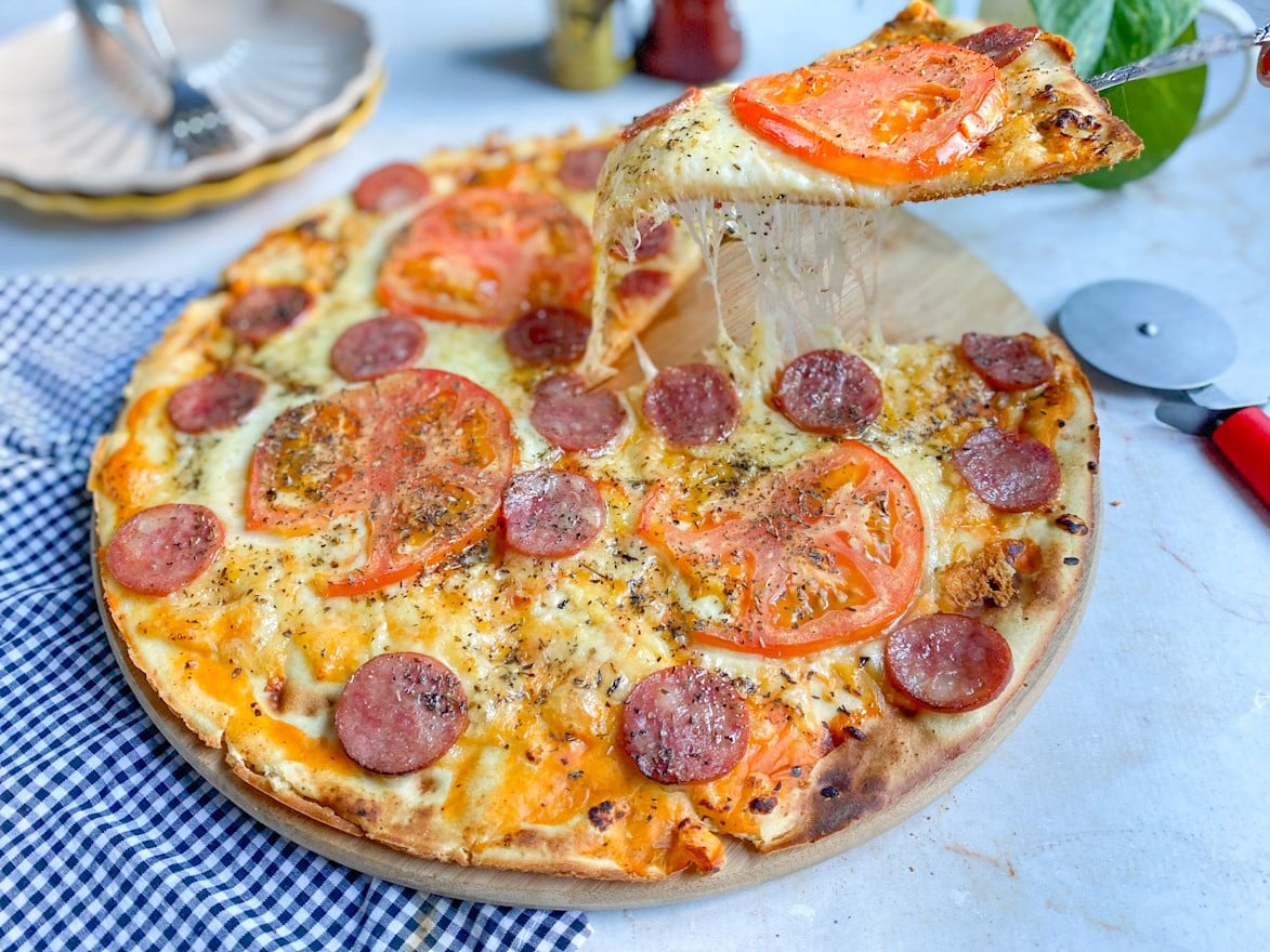 como se faz pizza de liquidificador