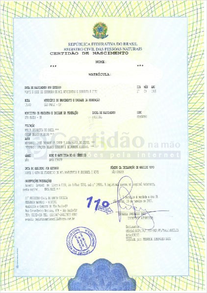 como tirar a segunda via da certidão de nascimento