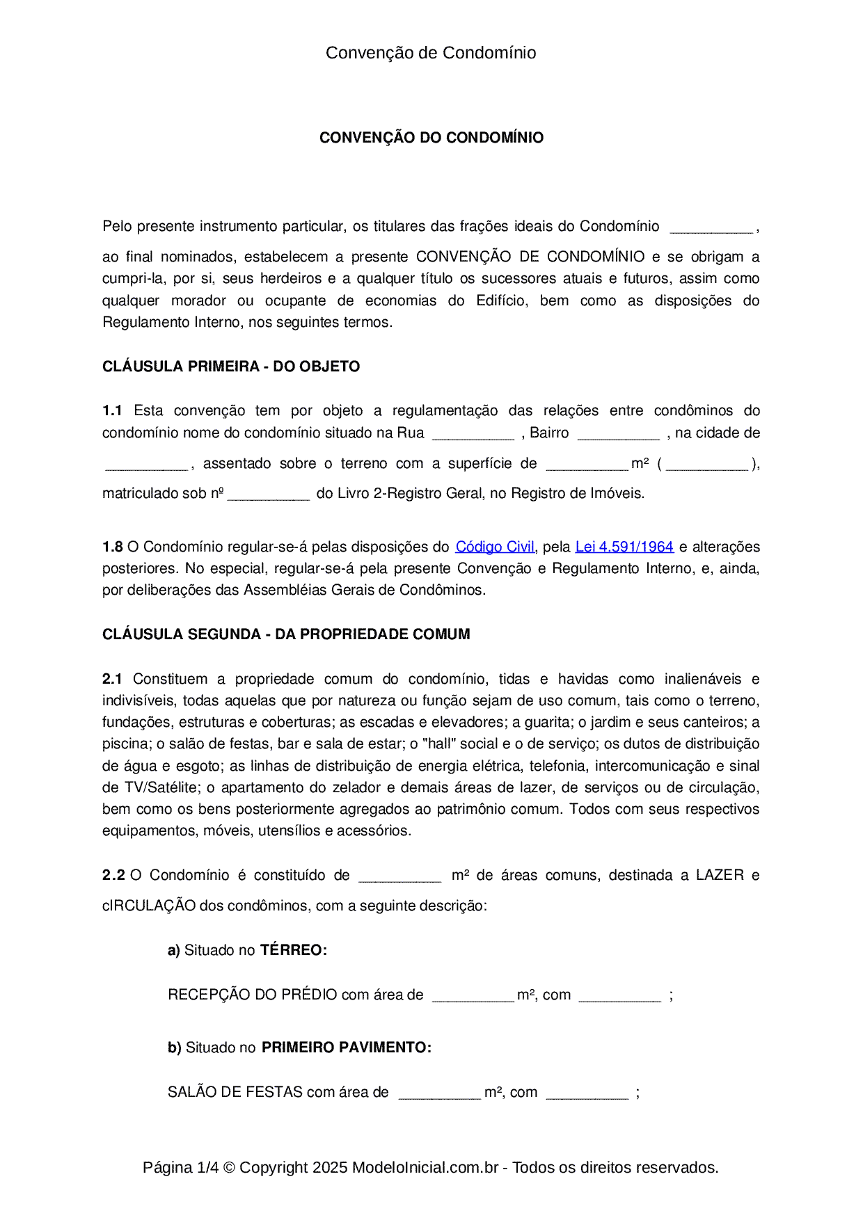 convenção de condominio