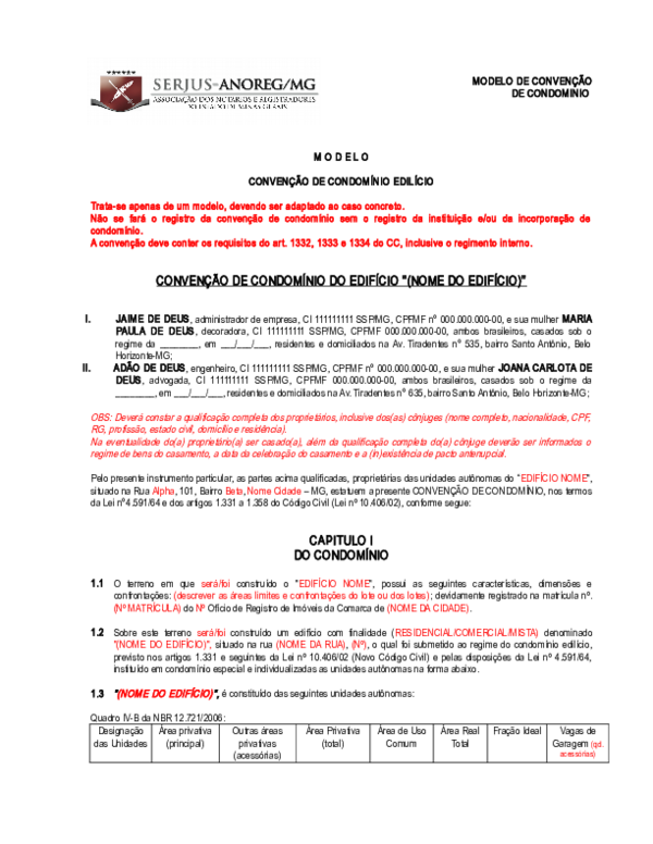 o que é convenção de condomínio e para que serve