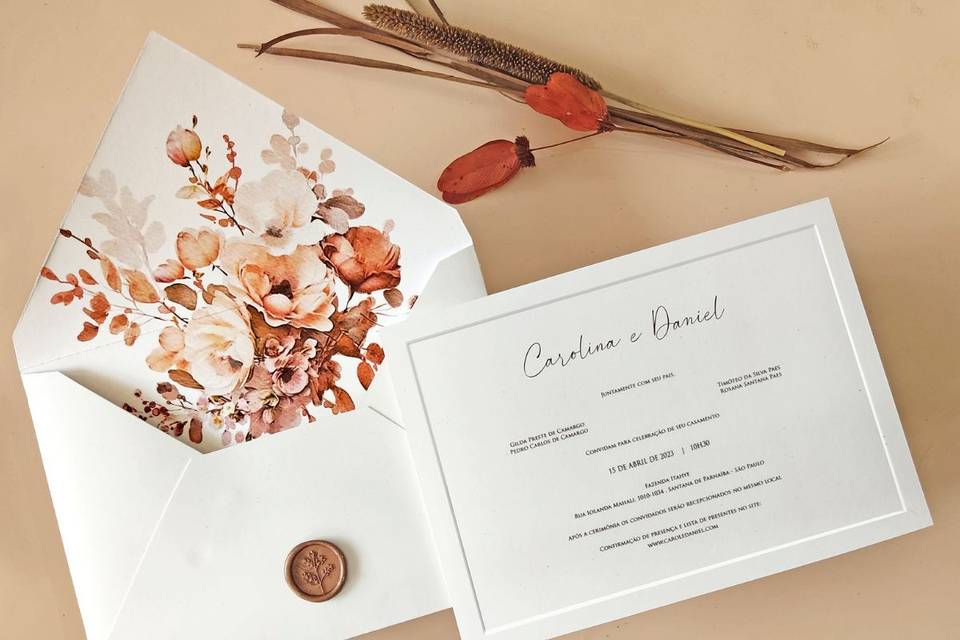 convite para casamento