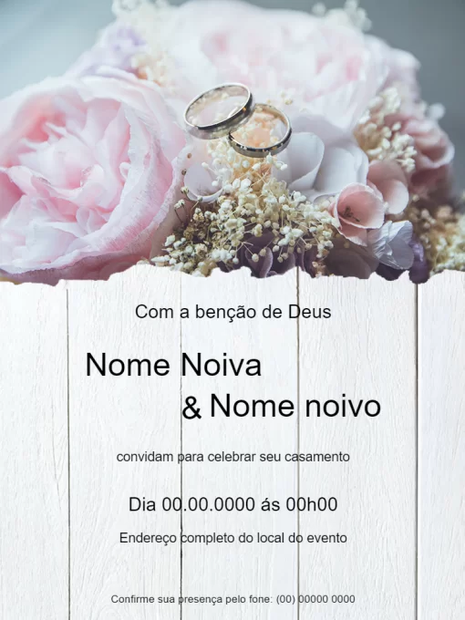 convite de casamento minimalista para imprimir
