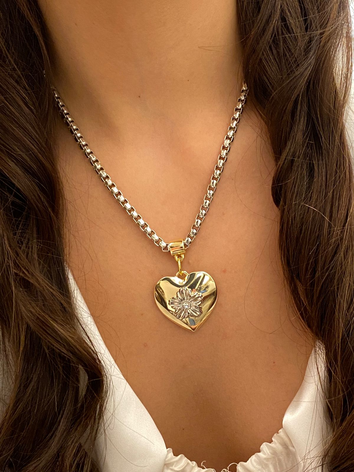 correntinha de coração