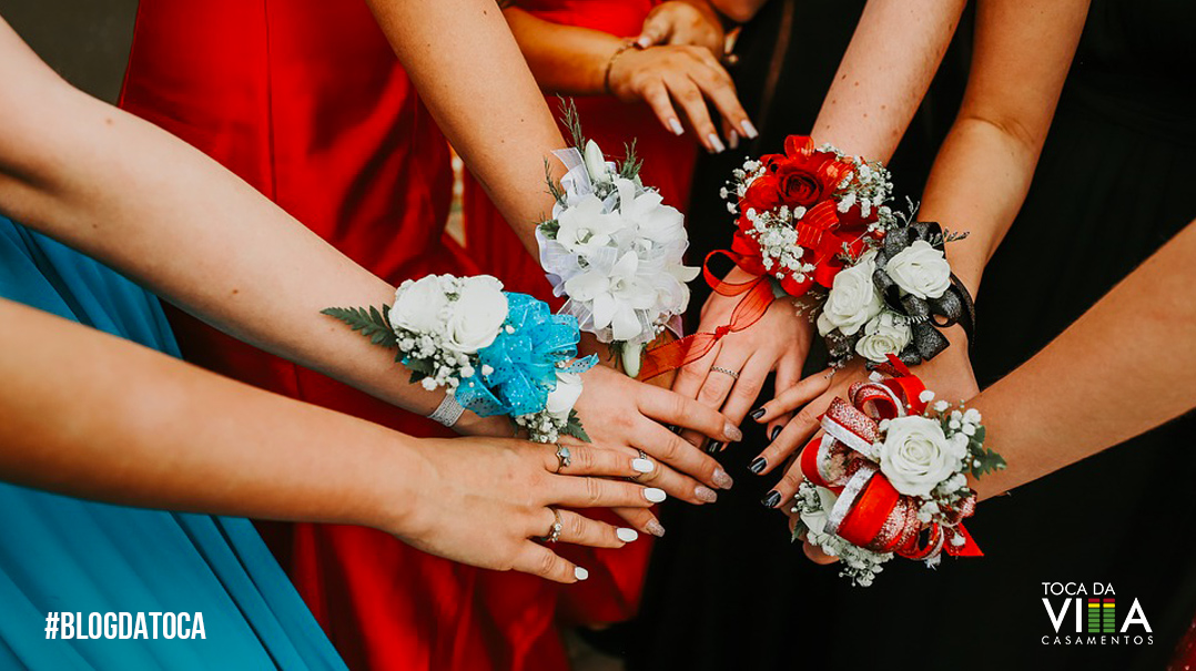 corsage para madrinhas de casamento