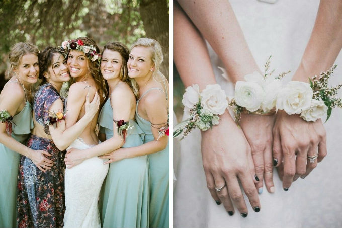 corsage para madrinhas de casamento