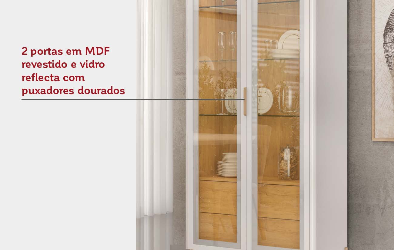 Cristaleiras modernas com LED: ilumine seus objetos