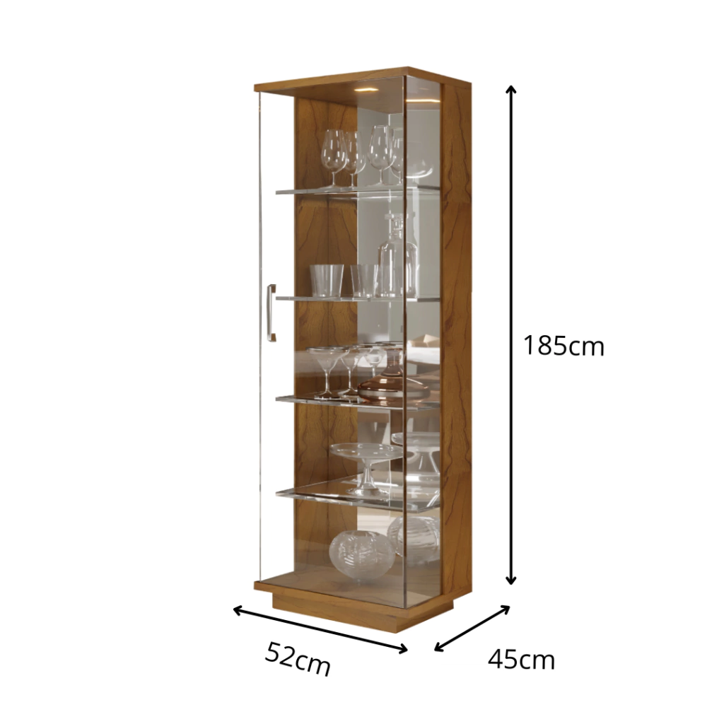 Cristaleiras modernas com LED: ilumine seus objetos