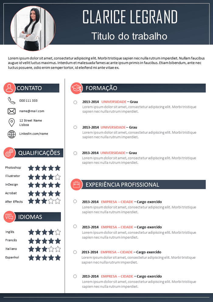 curriculo de vendedor