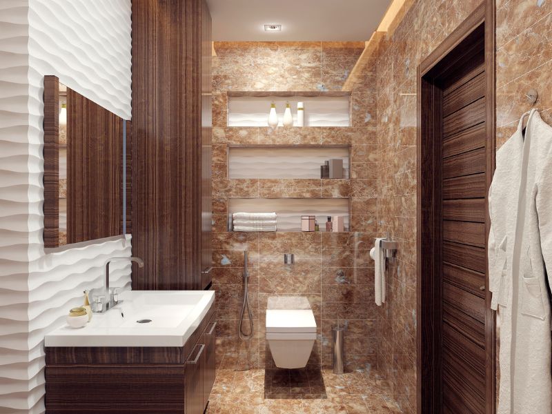 erros comuns ao usar revestimento amadeirado no banheiro