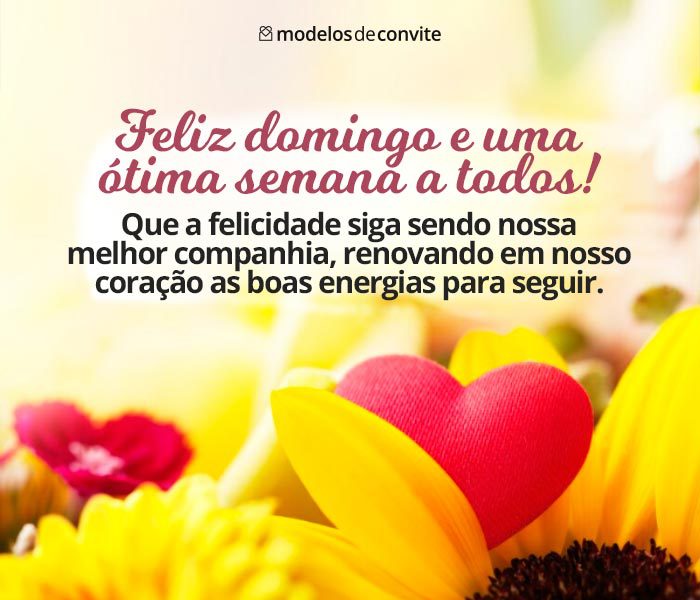 domingo mensagem de bom dia