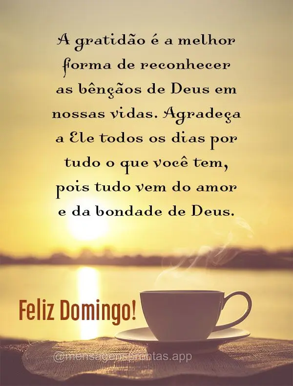 Mensagens de bom dia de domingo para cada membro da família