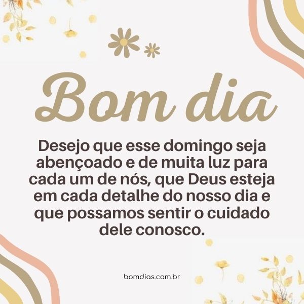 Ideias de recadinhos de bom dia para o domingo