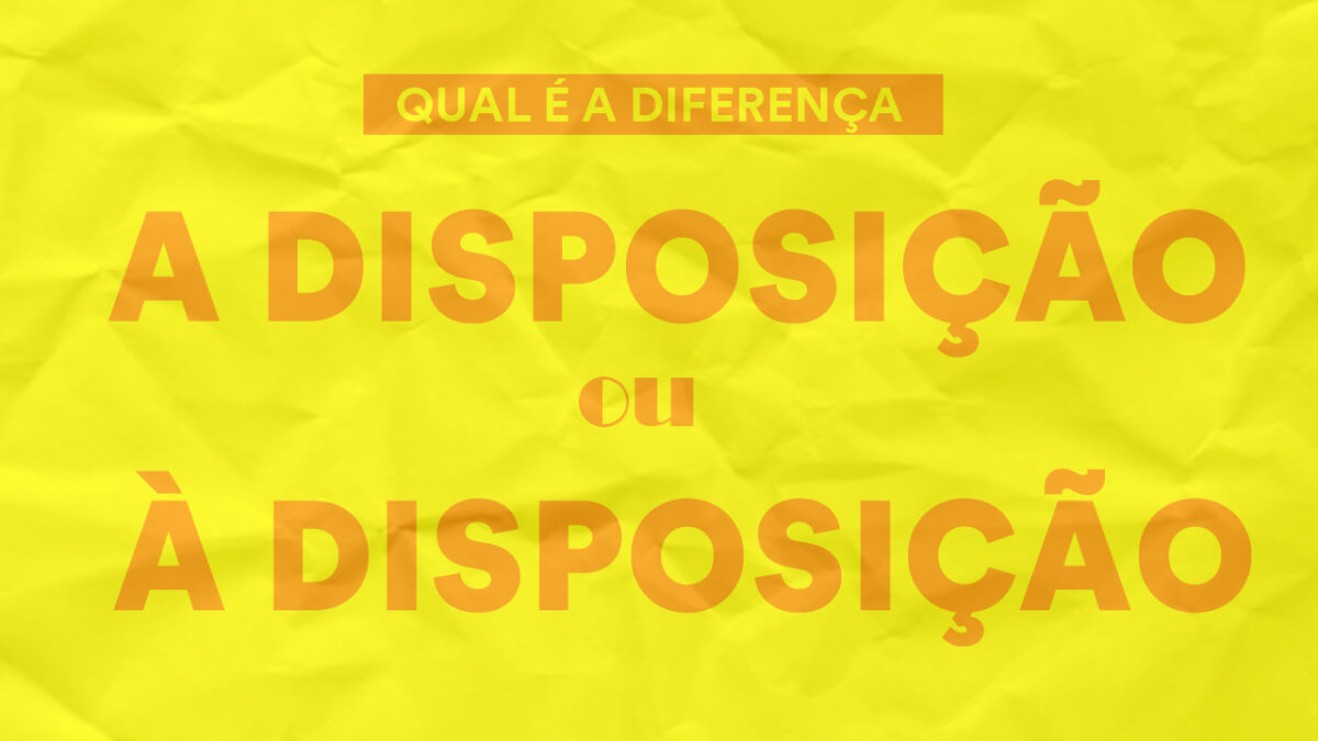 estou a disposição