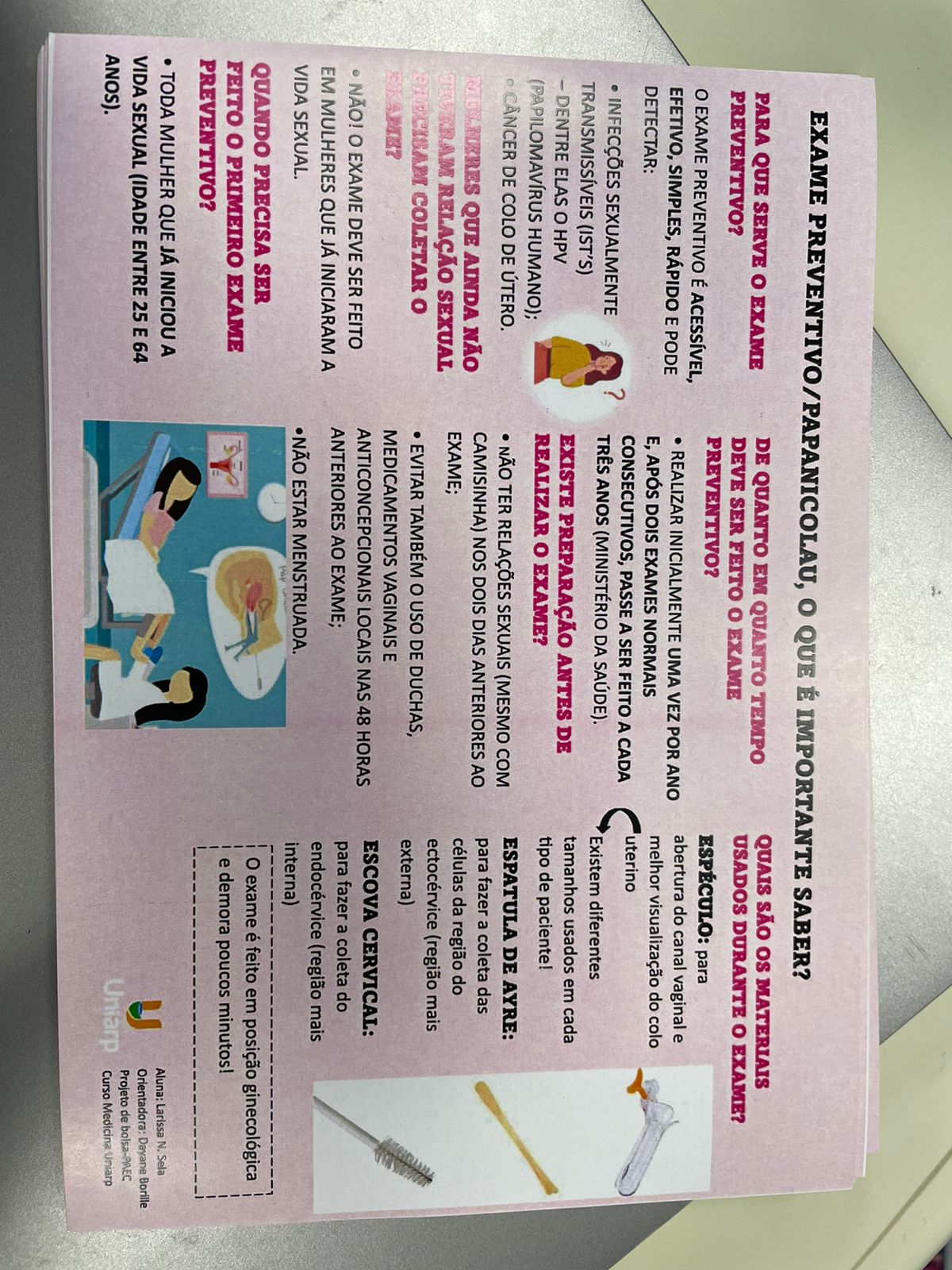 erros comuns no preparo do exame papanicolau