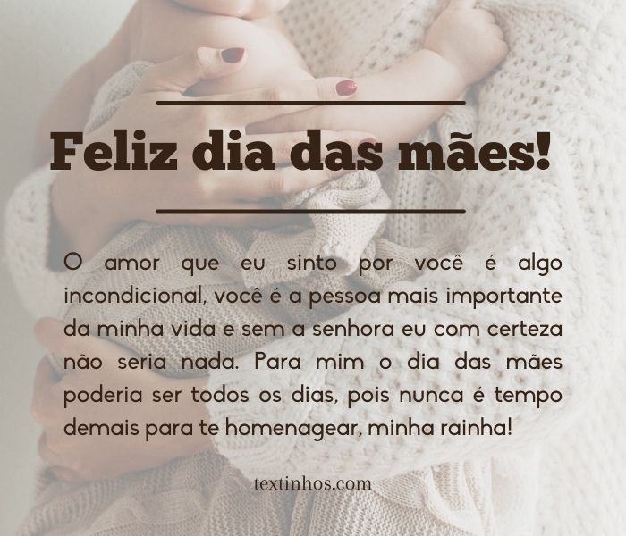 quanto custa enviar mensagem dia das mães personalizada