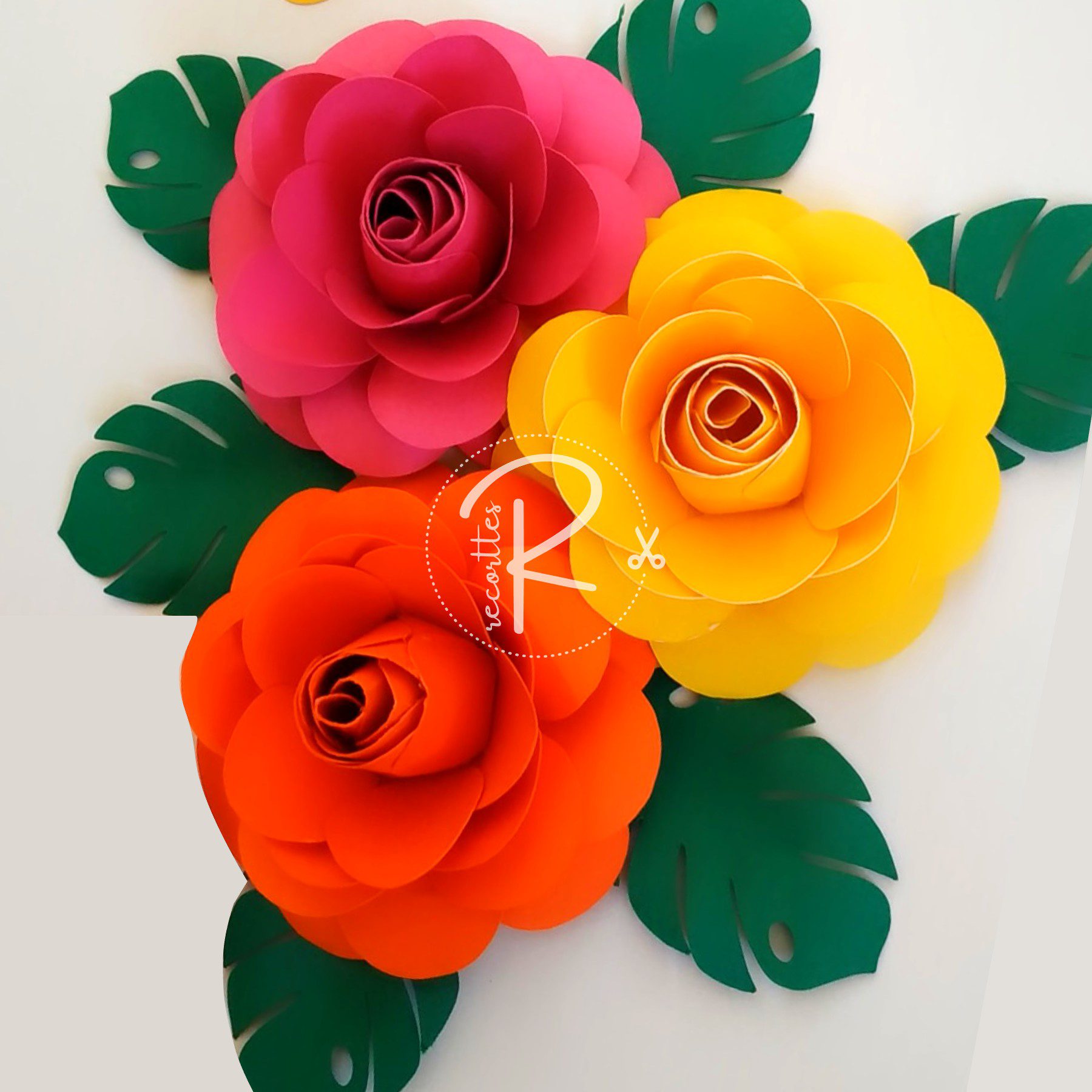 flores de papel cartolina