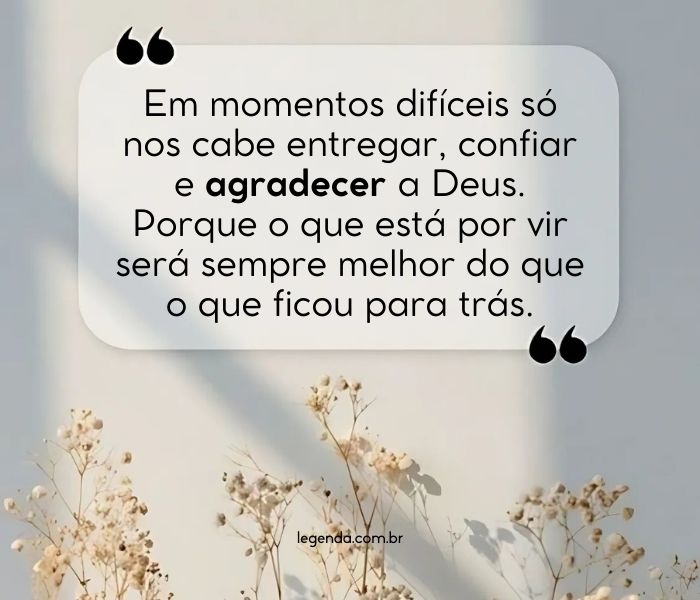 frase de gratidão a deus
