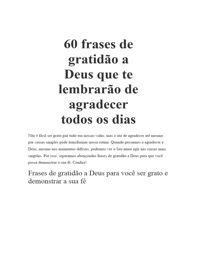frases de gratidão a deus para status do whatsapp