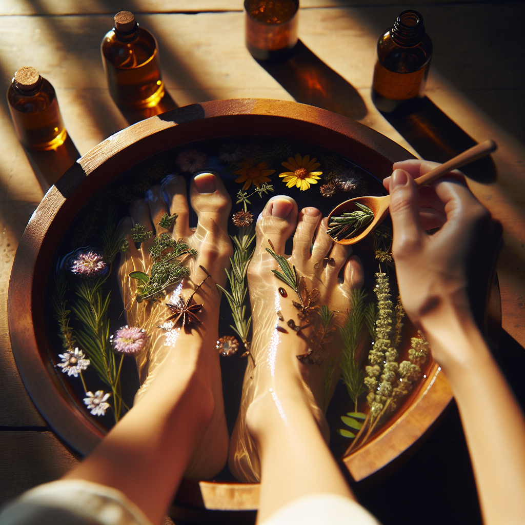 escalda pes com sal grosso ou sal amargo