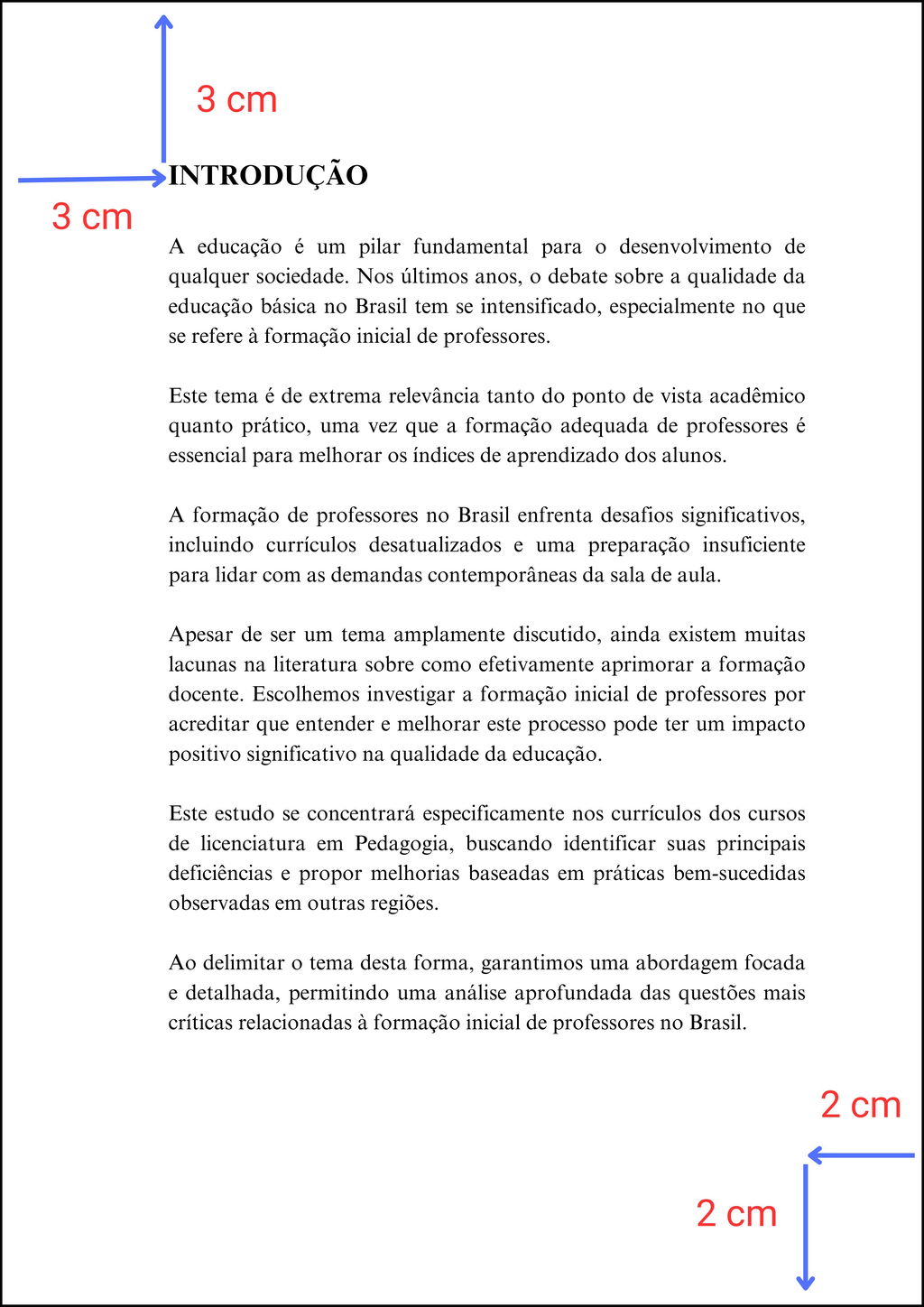 introdução exemplo