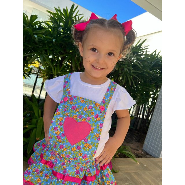 jardineira jeans vs jardineira de sarja infantil