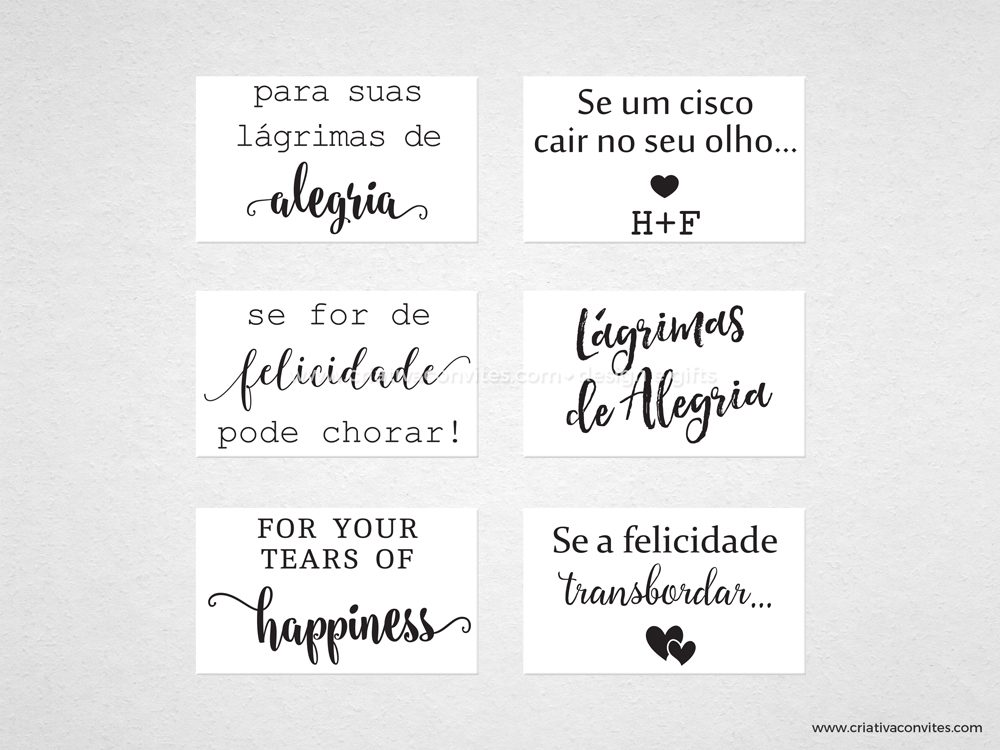 ideias de frases para lágrimas de alegria casamento