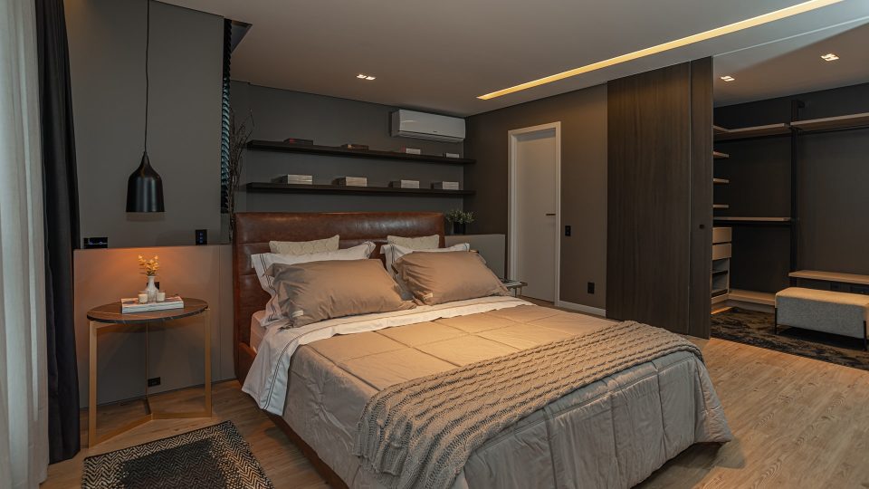 ideias de decoração cama posta com lençol de vira