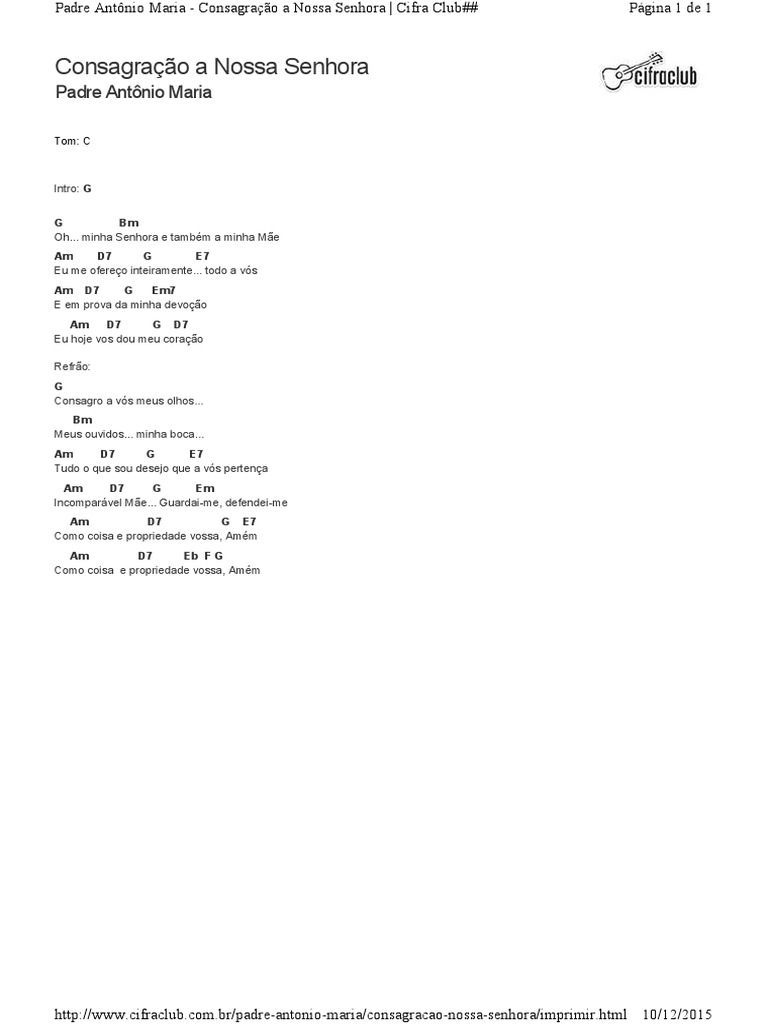 letra de ir kelly patrícia consagração a nossa senhora