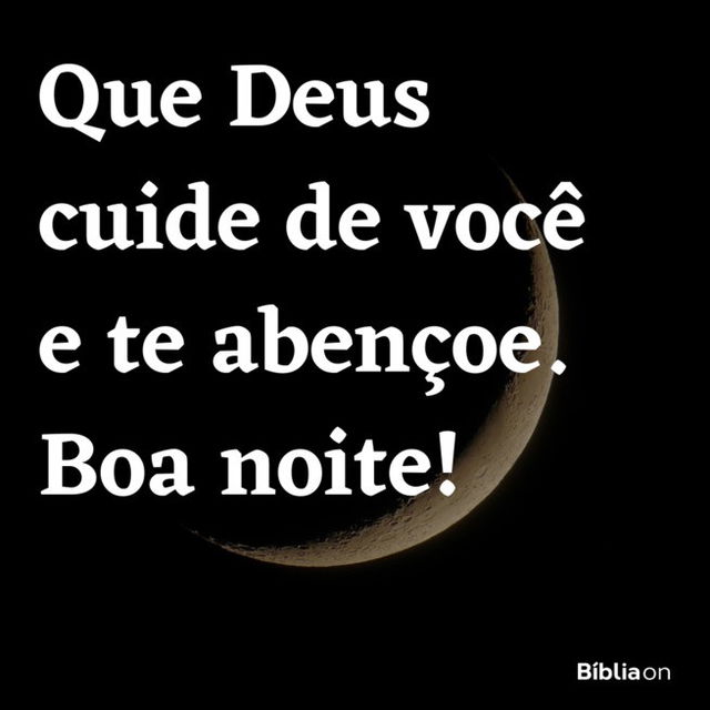 mensagem de boa noite deus