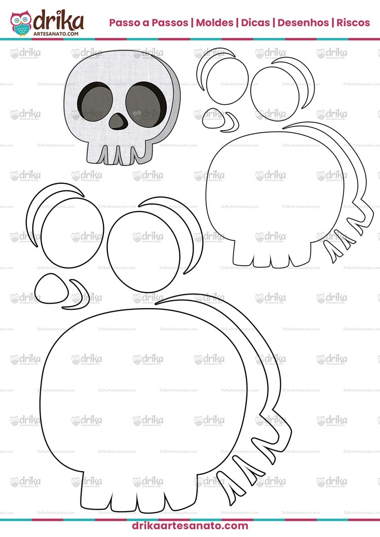 DIY: Crie Máscaras de Caveira de EVA Incríveis para o Halloween