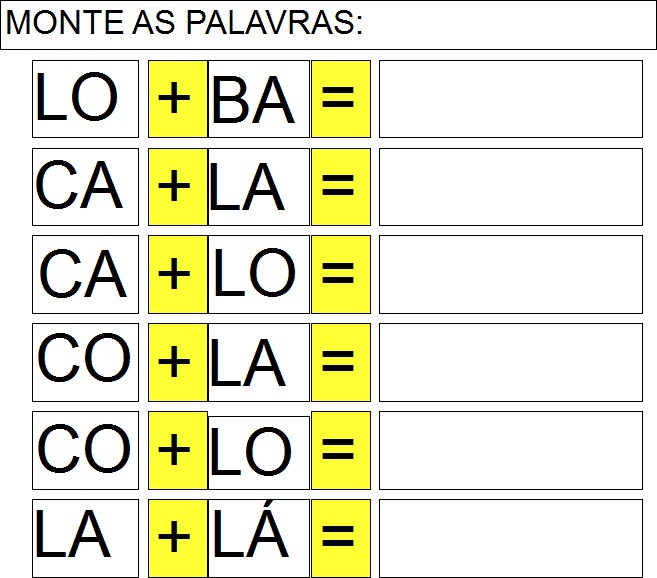 Aprenda Brincando: Palavras com L para Crianças