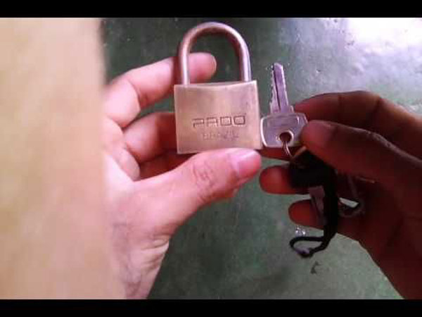 para abrir um cadeado