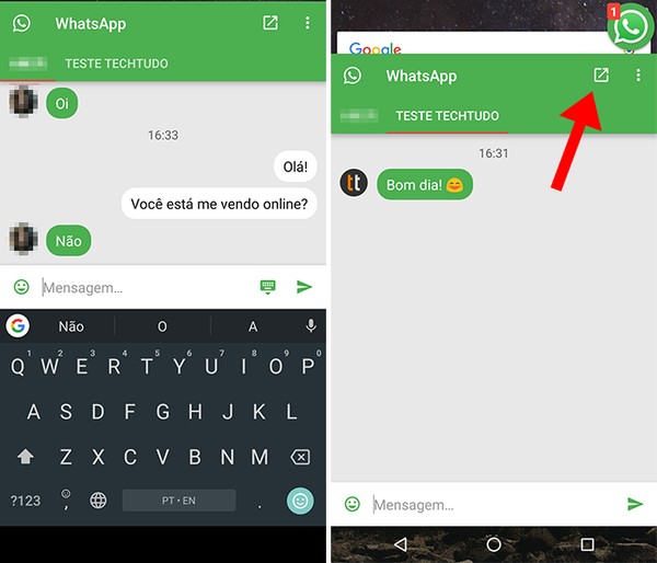 para nao ficar online no whatsapp